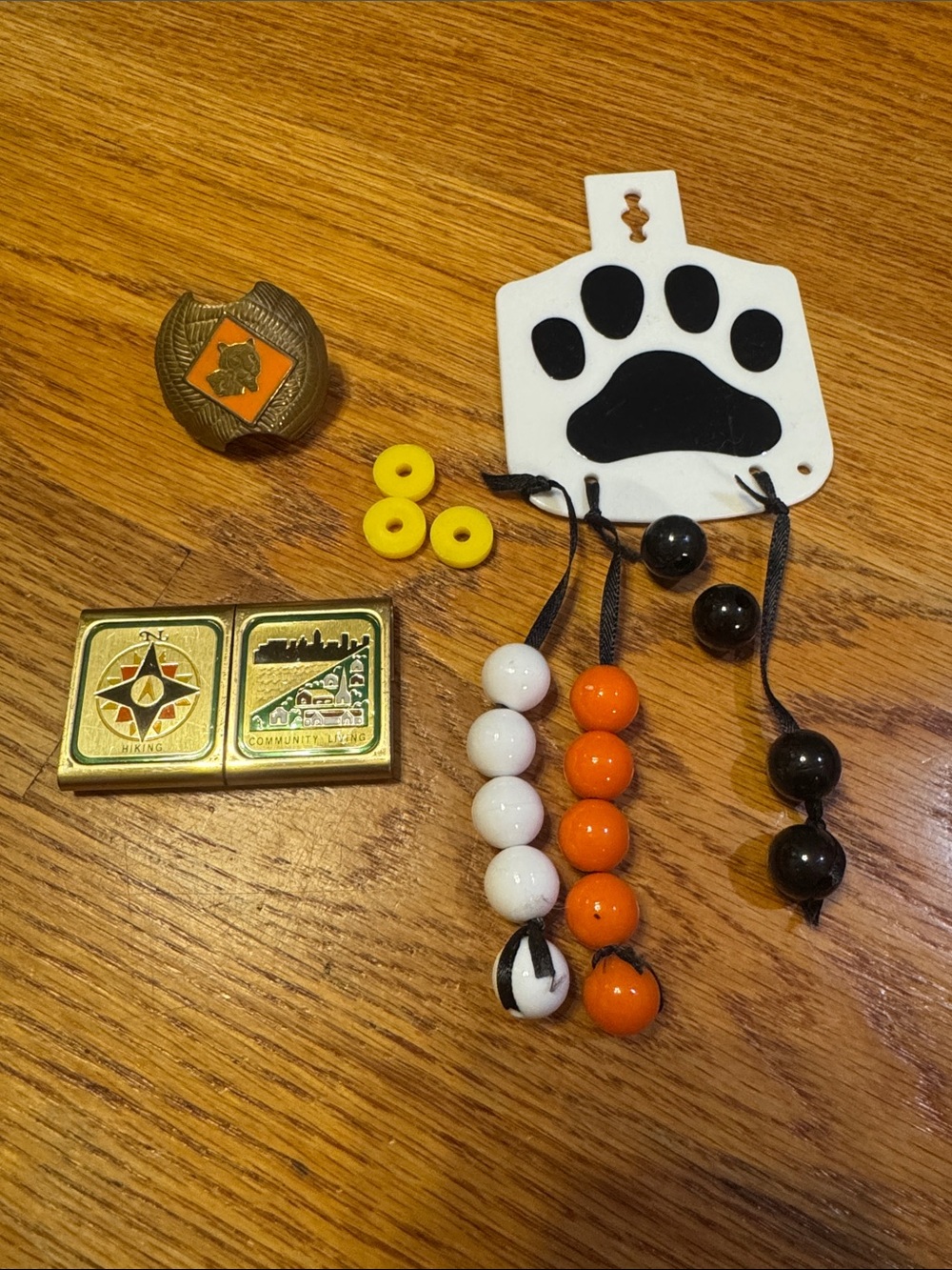 Cub Scout assorted items.